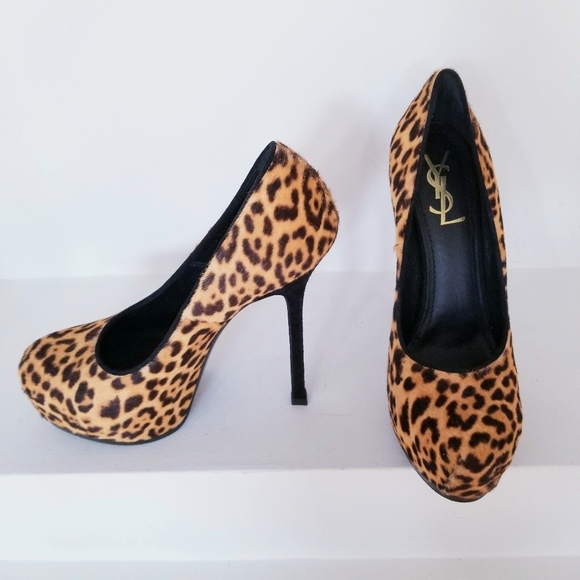 YVES SAINT LAURENT Leopard Print Pony Hair - Picture 5 of 8